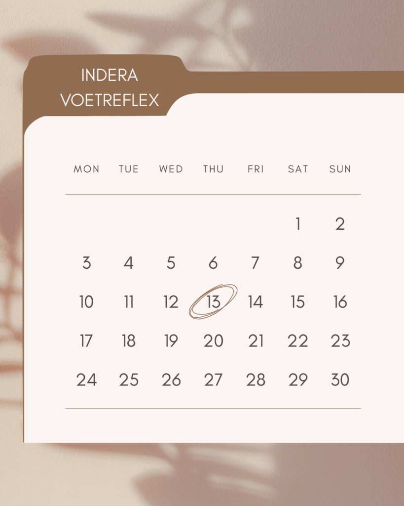 Online een afspraak plannen Indera Voetreflex Eindhoven